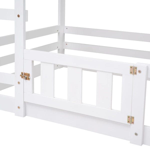 Twin Over Twin House Bunk Bed
