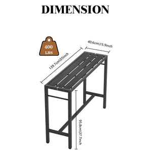 Outdoor Metal High-Top Bar Table Set