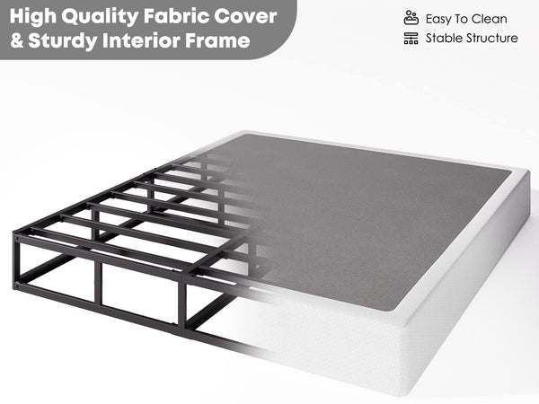 9 Inch Box Spring with Fabric Cover – Multi-Size