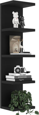 5-Tier Floating Wall Shelf Unit, Set of 2