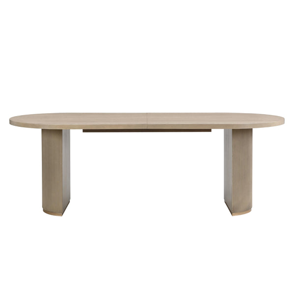 7-Piece Oval Dining Table Set with 6 Upholstered Chairs
