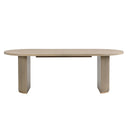 Oval Pedestal Dining Table for 6