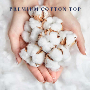 Cotton Pillow Top Mattress Topper with Deep Pocket Skirt