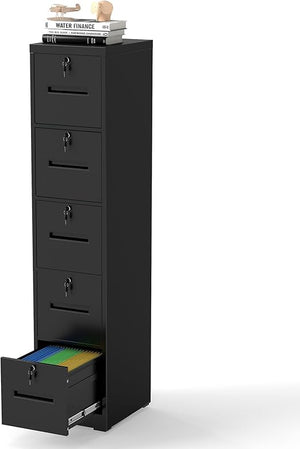 Metal Filing Cabinet with Lock – 2, 3, 4 & 5 Drawer Options