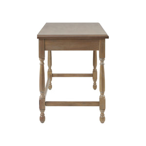 Farmhouse Writing Desk with Drawer – Natural Wood, 47.5"W