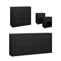 4-Piece Bedroom Set – Black