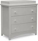 3-Drawer Dresser with Changing Top and Interlocking Drawers