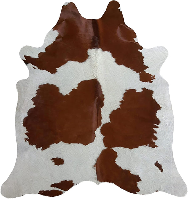 Brown & White Cowhide Area Rug
