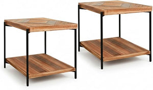 Solid Fir Wood Living Room Table Set with TV Stand