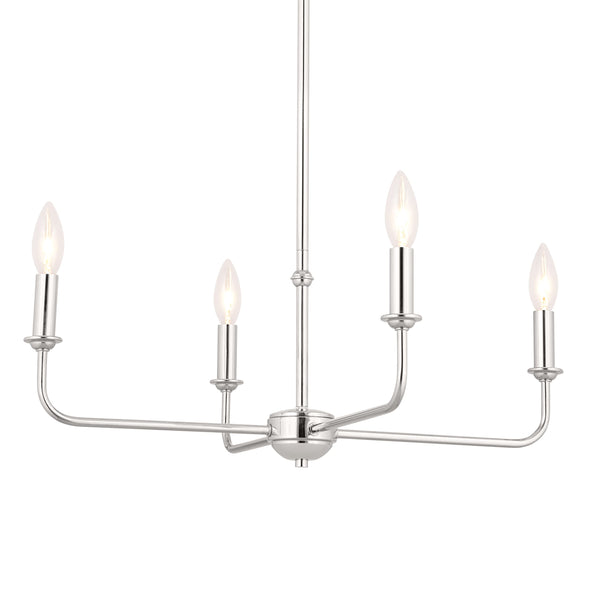 4-Light Mini Chandelier – Metal Ceiling Light Fixture