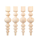 Chunky Pine Dining Table Legs Set of 4 with Large Center Ball