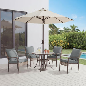 Outdoor Chair Cushions Set of 4 – 24x24 Waterproof Patio Seat & Back Cushions