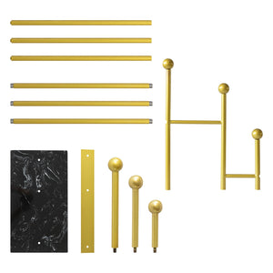 Freestanding Coat Rack with Marble Base