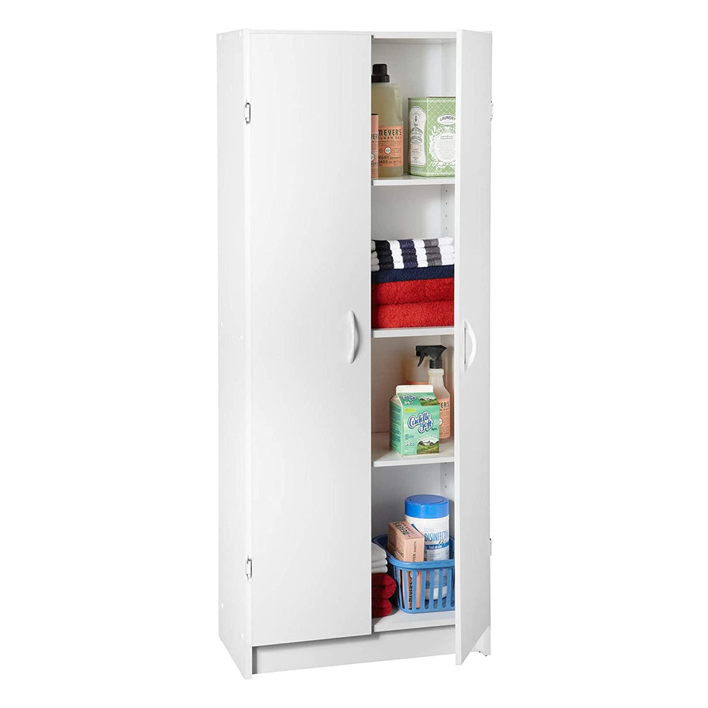 Pantry Cabinet with 2 Doors & Adjustable Shelves — Kitchen, Laundry & Utility Storage