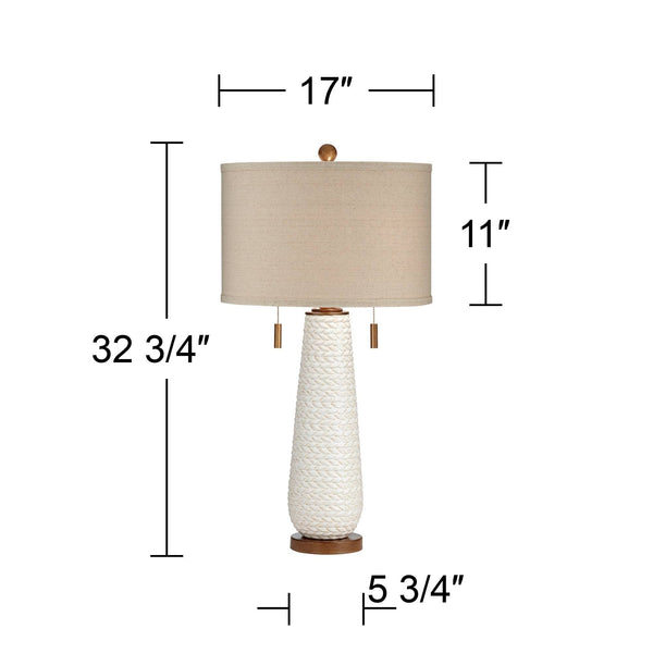 Mid-Century Modern Ceramic Table Lamps, Set of 2