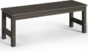 48" HDPE Outdoor Garden Bench – 2-Person Patio Bench