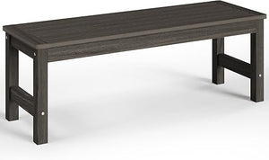 48" HDPE Outdoor Garden Bench – 2-Person Patio Bench