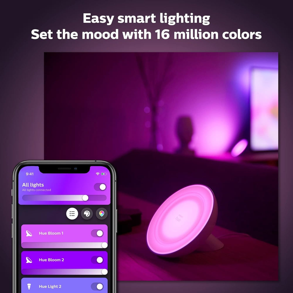 Smart Color-Changing Table Lamp with App & Voice Control