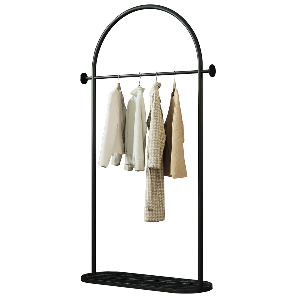 Arched Garment Rack with Marble Base