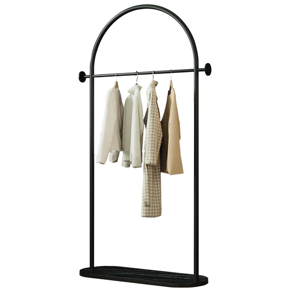 Arched Garment Rack with Marble Base