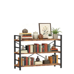 Adjustable Bookshelf with Metal Frame – 3, 4 & 5-Tier