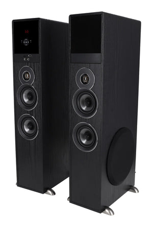 Powered Home Theater Tower Speaker System with Karaoke & Bluetooth