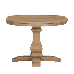 Round to Oval Extendable Dining Table
