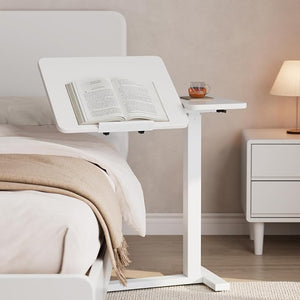Adjustable Overbed Table with Wheels