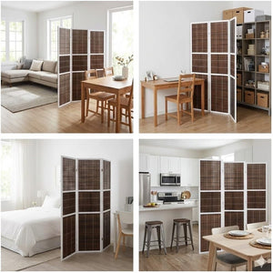 4-Panel 6ft Folding Room Divider