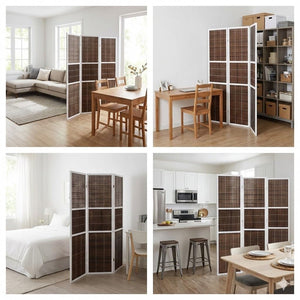 4-Panel 6ft Folding Room Divider