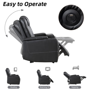 Power Reclining Sofa Set with Cup Holders & USB Ports