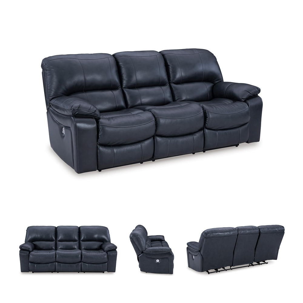 Power Reclining Sofa – Leather Match, Zero Wall, USB Charging, 3-Seat