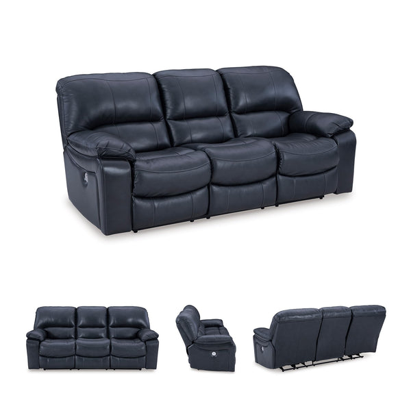 Power Reclining Sofa – Leather Match, Zero Wall, USB Charging, 3-Seat