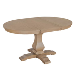 Round to Oval Extendable Dining Table