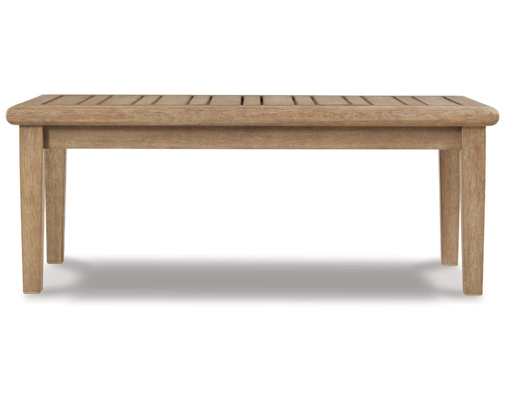 Eucalyptus Wood Outdoor Coffee Table & End Table
