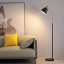 Gold Brass Adjustable LED Floor Lamp