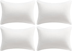 Memory Foam Throw Pillow Inserts – Square Accent Cushion (Pack of 4)