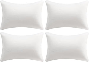 Memory Foam Throw Pillow Inserts – Square Accent Cushion (Pack of 4)
