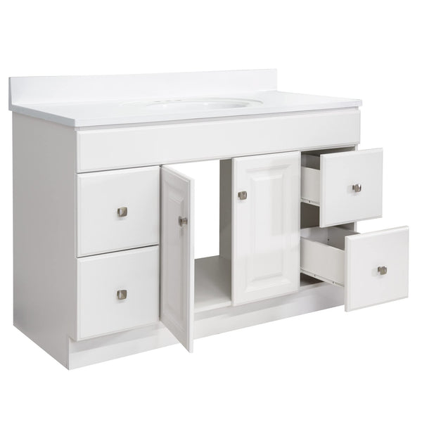 49-Inch Bathroom Vanity with Cultured Marble Top