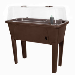 Elevated Raised Garden Bed with Self-Watering Planter & Grow Dome