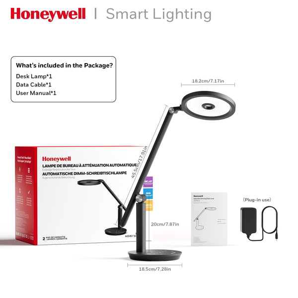 LED Desk Lamp – Dimmable Full-Spectrum Eye-Care Light with Timer