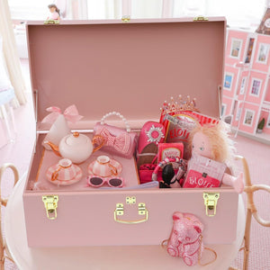Metal Storage Trunk Set with Locking Clasps