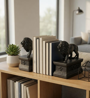 Lion Bookends Set of 2