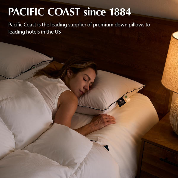 Goose Down Bed Pillows – Medium Support, Downproof, Hotel Quality