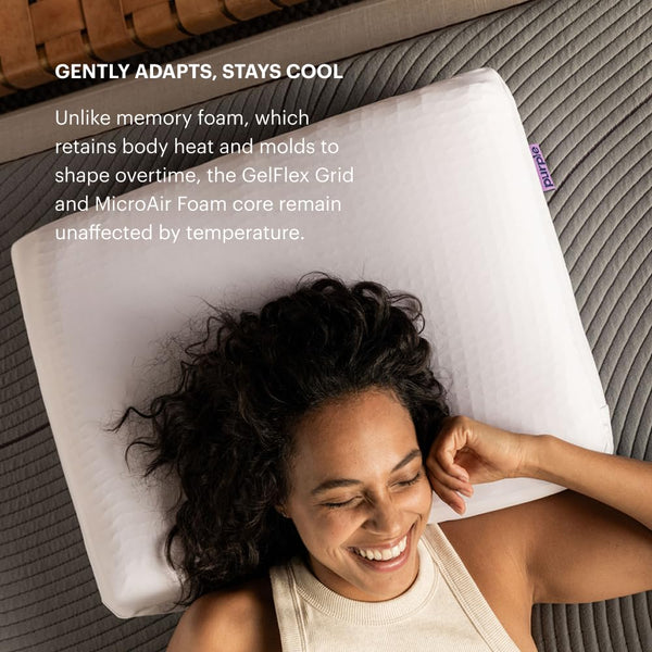 Adjustable Height Cooling Pillow with GelFlex Grid & Foam Layers