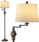 Vintage Floor Lamp with 350° Adjustable Swing Arm