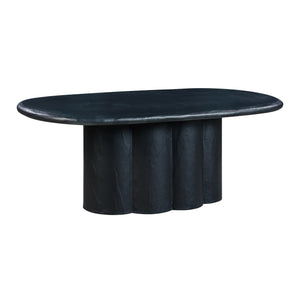 Faux Plaster Oval Dining Table