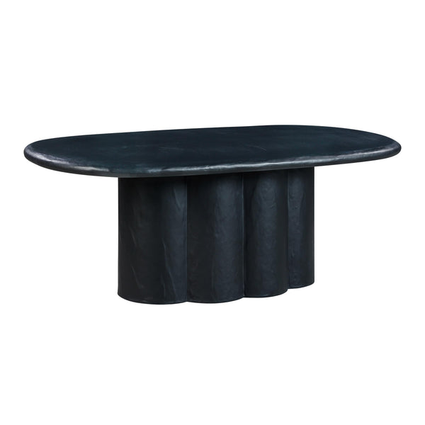 Faux Plaster Oval Dining Table