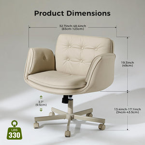 Criss Cross Chair with Adjustable Armrests & Wheels