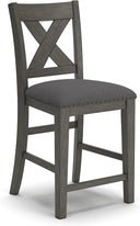 Upholstered Counter Height Barstool Set of 2